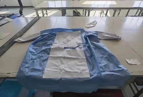 Chest Fabric Reinforced, CUff Fabric Reinforced Disposable Surgical Gown, Isolation Gown